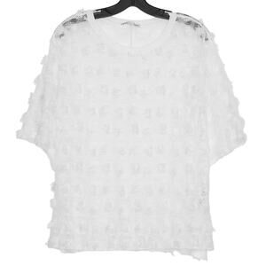 Zara Top Rave Festival Boho Coastal Soft Girl Cottage Minimalist White Small